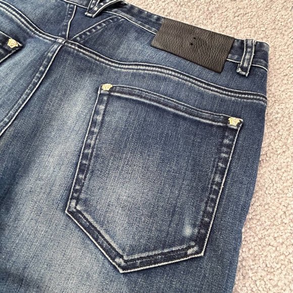 Versace Straight Leg Blue Jeans Made in Italy Size 32   - V535 - Picture 7 of 12